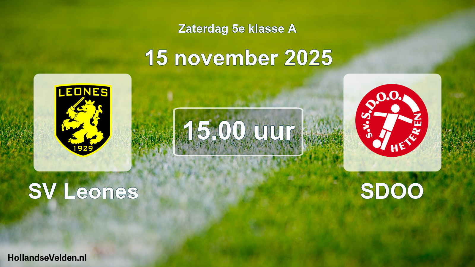 Scheduled Match: SV Leones - SDOO (15 November 2025)
