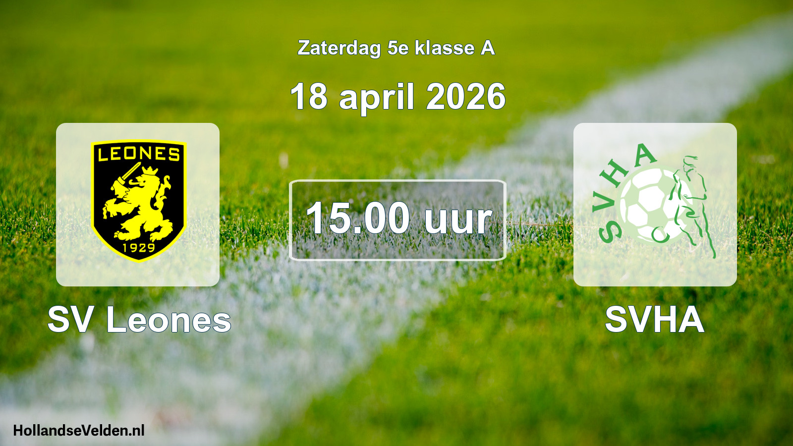 Scheduled Match: SV Leones - SVHA (18 April 2026)