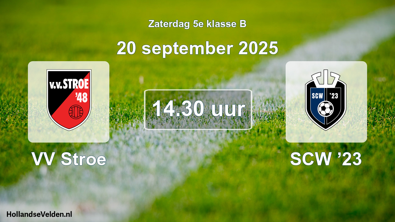 Scheduled Match: VV Stroe - SCW ’23 (20 September 2025)