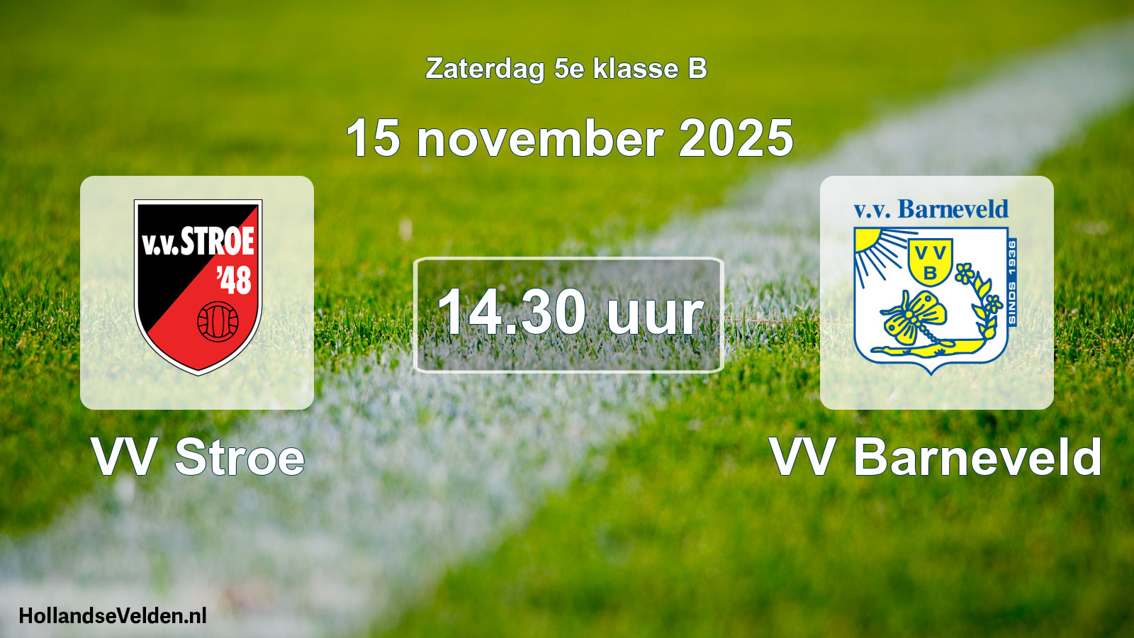 Scheduled Match: VV Stroe - VV Barneveld (15 November 2025)