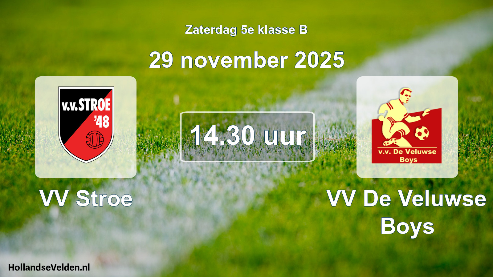 Scheduled Match: VV Stroe - VV De Veluwse Boys (29 November 2025)