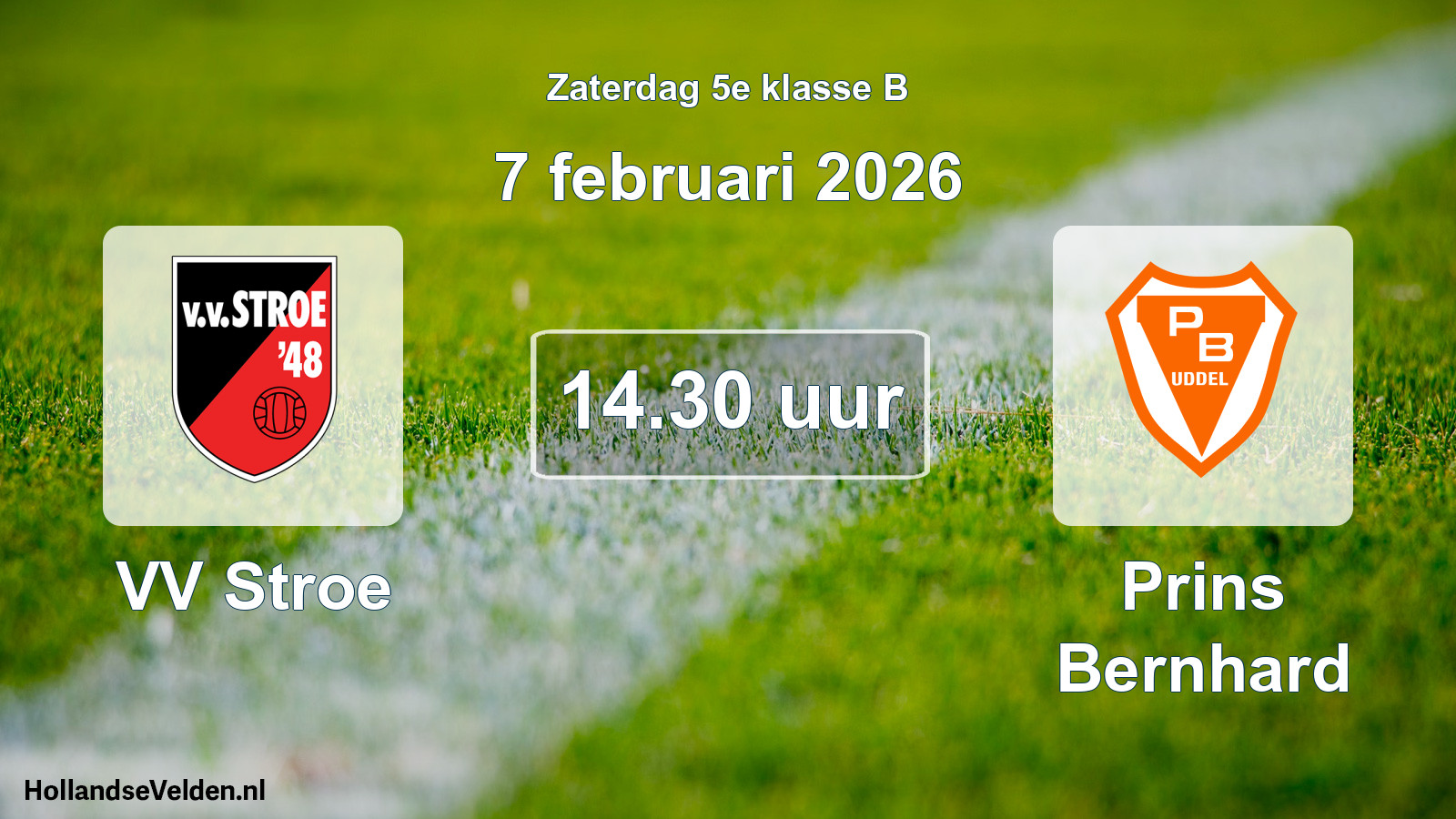 Scheduled Match: VV Stroe - Prins Bernhard (7 February 2026)