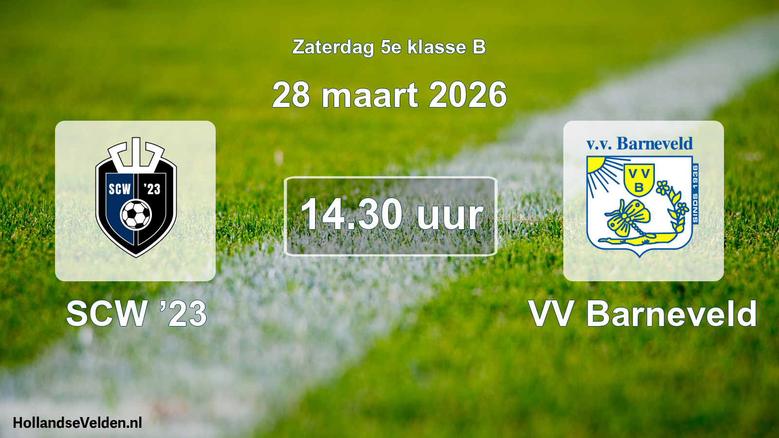 Scheduled Match: SCW ’23 - VV Barneveld (28 March 2026)