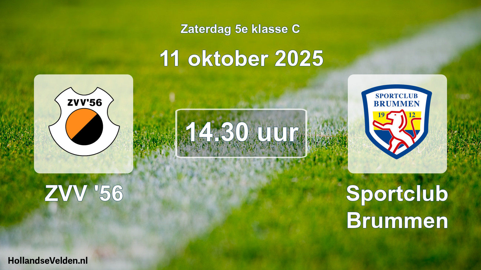 Geplande wedstrijd: ZVV '56 - Sportclub Brummen (11 oktober 2025)