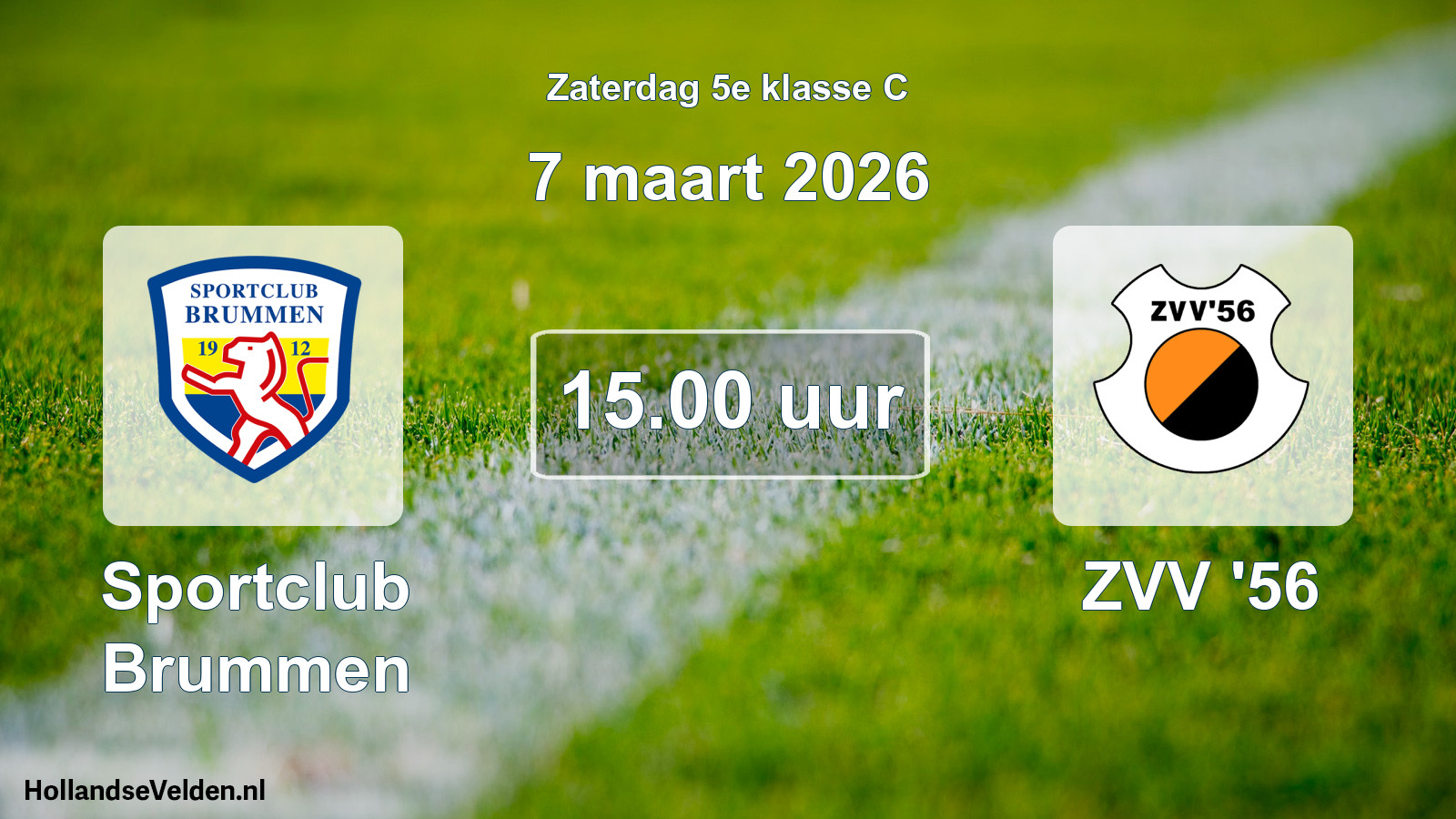 Geplande wedstrijd: Sportclub Brummen - ZVV '56 (7 maart 2026)