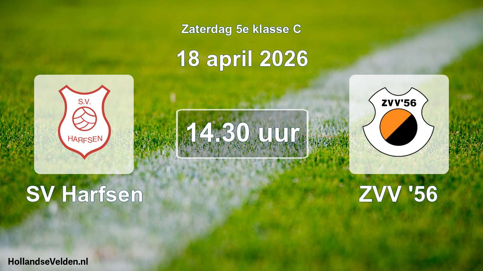 Scheduled Match: SV Harfsen - ZVV '56 (18 April 2026)