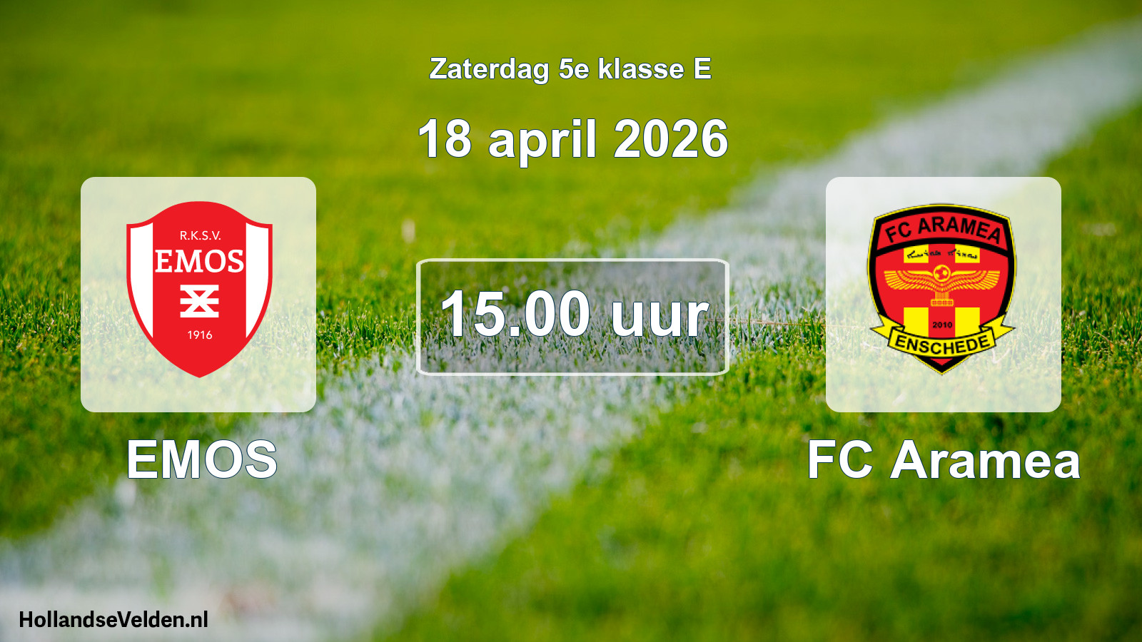 Scheduled Match: EMOS - FC Aramea (18 April 2026)