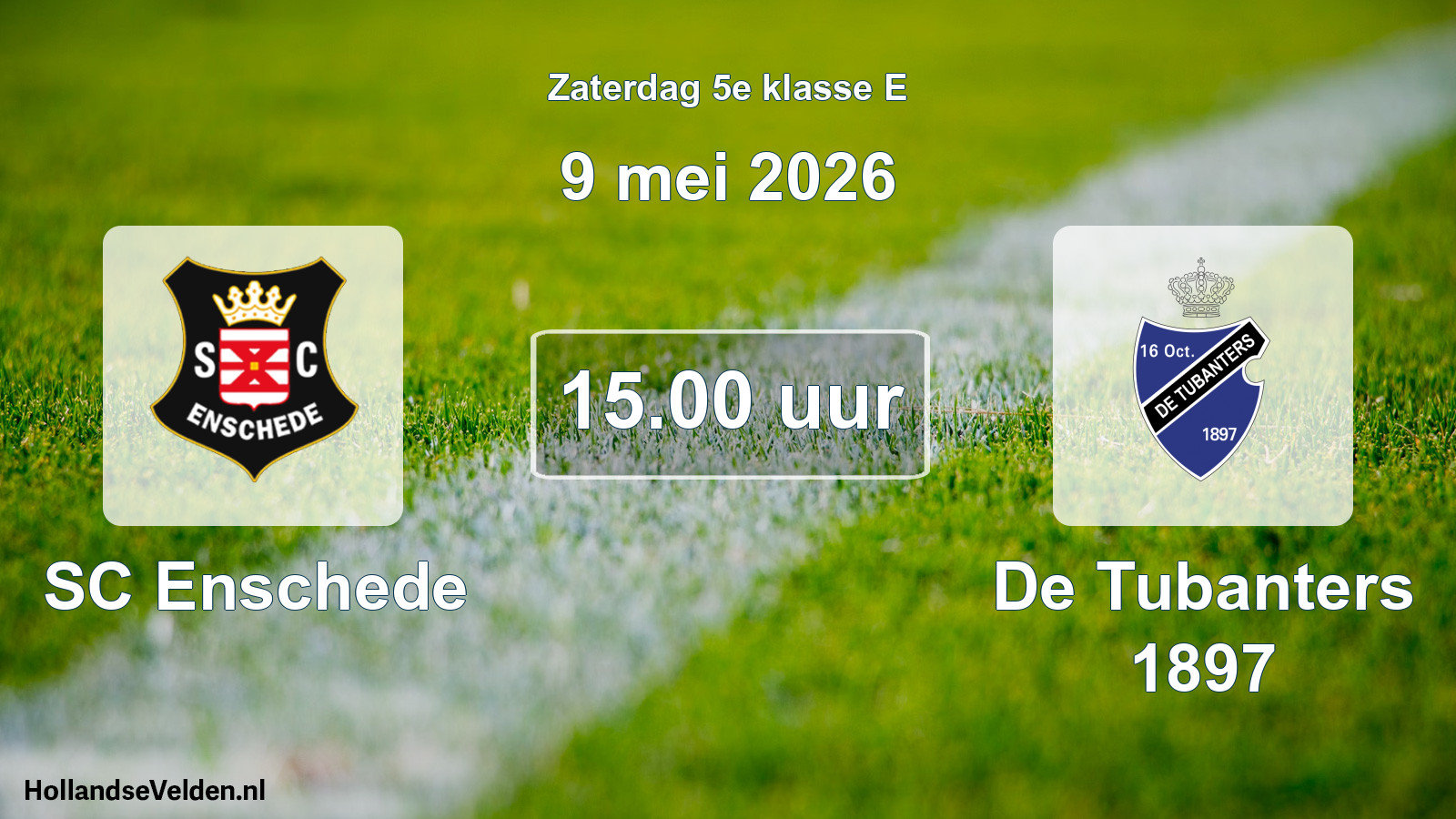 Scheduled Match: SC Enschede - De Tubanters 1897 (9 May 2026)