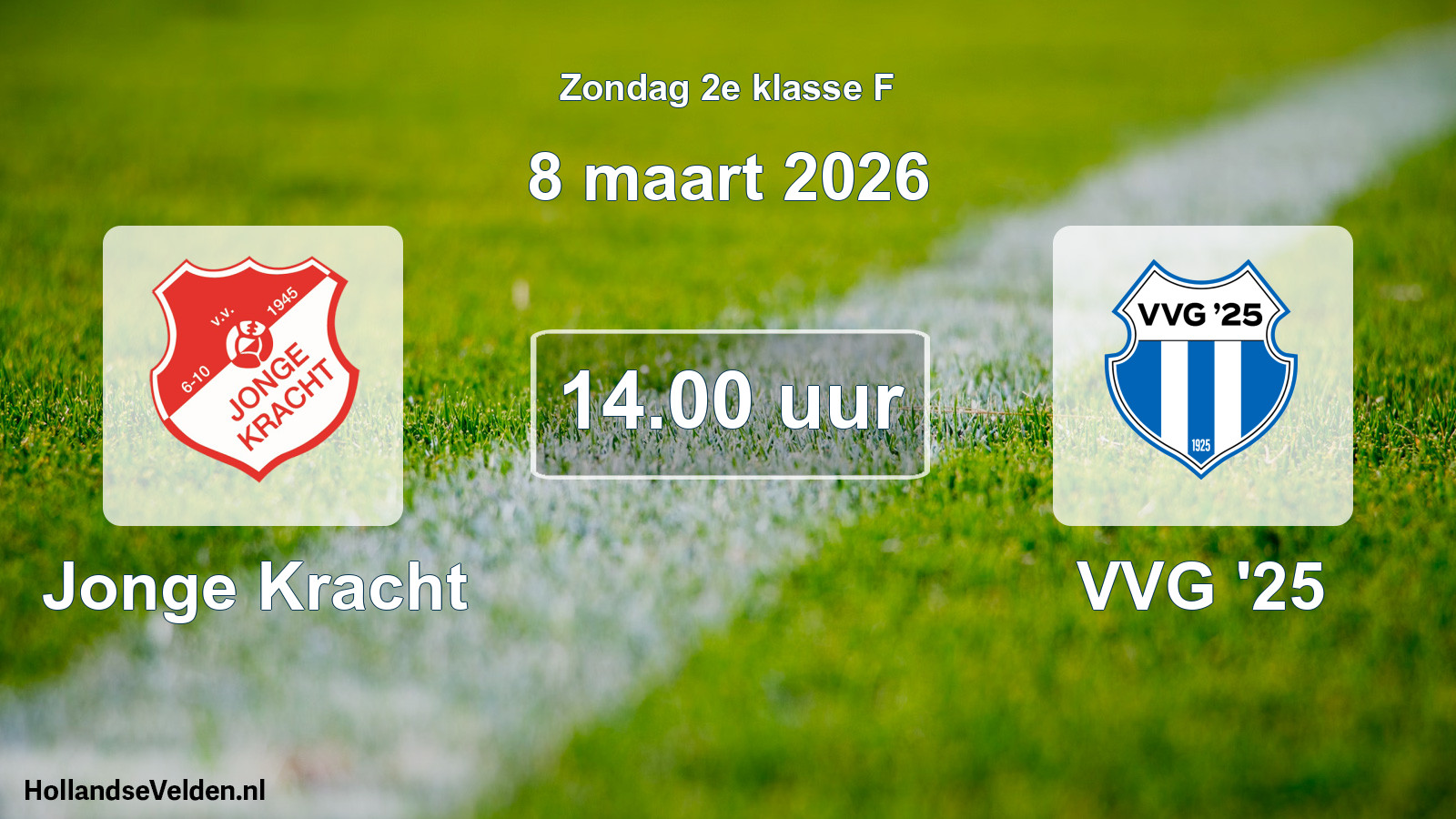 Geplande wedstrijd: Jonge Kracht - VVG '25 (8 maart 2026)