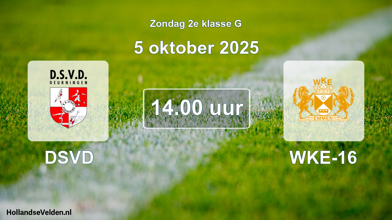 Scheduled Match: DSVD - WKE-16 (5 October 2025)