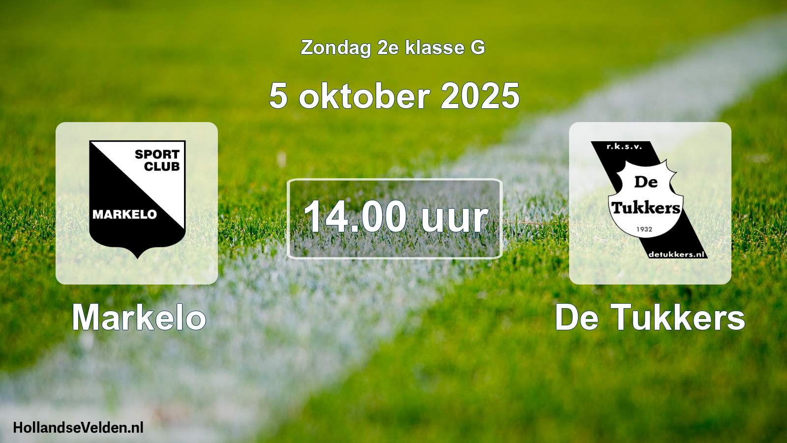 Scheduled Match: Markelo - De Tukkers (5 October 2025)