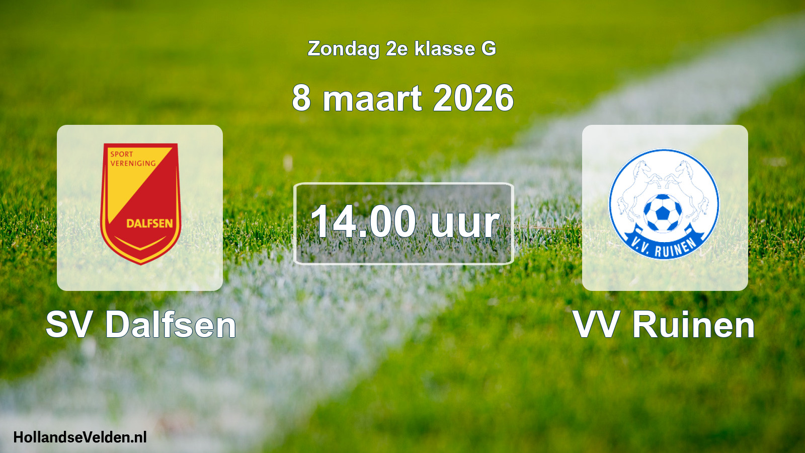 Scheduled Match: SV Dalfsen - VV Ruinen (8 March 2026)
