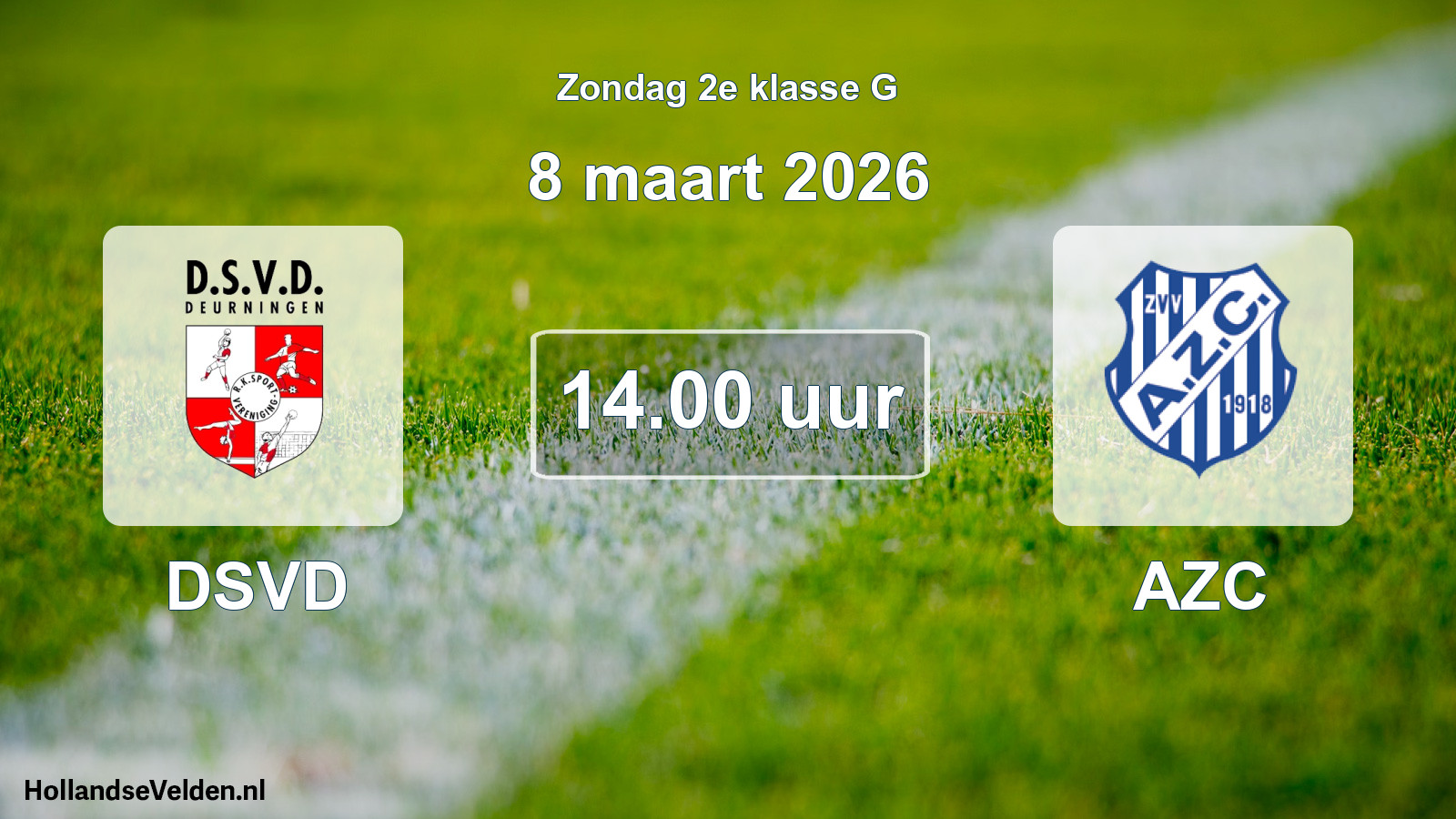 Scheduled Match: DSVD - AZC (8 March 2026)