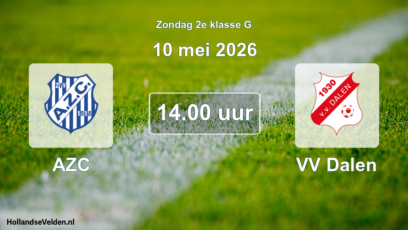 Scheduled Match: AZC - VV Dalen (10 May 2026)