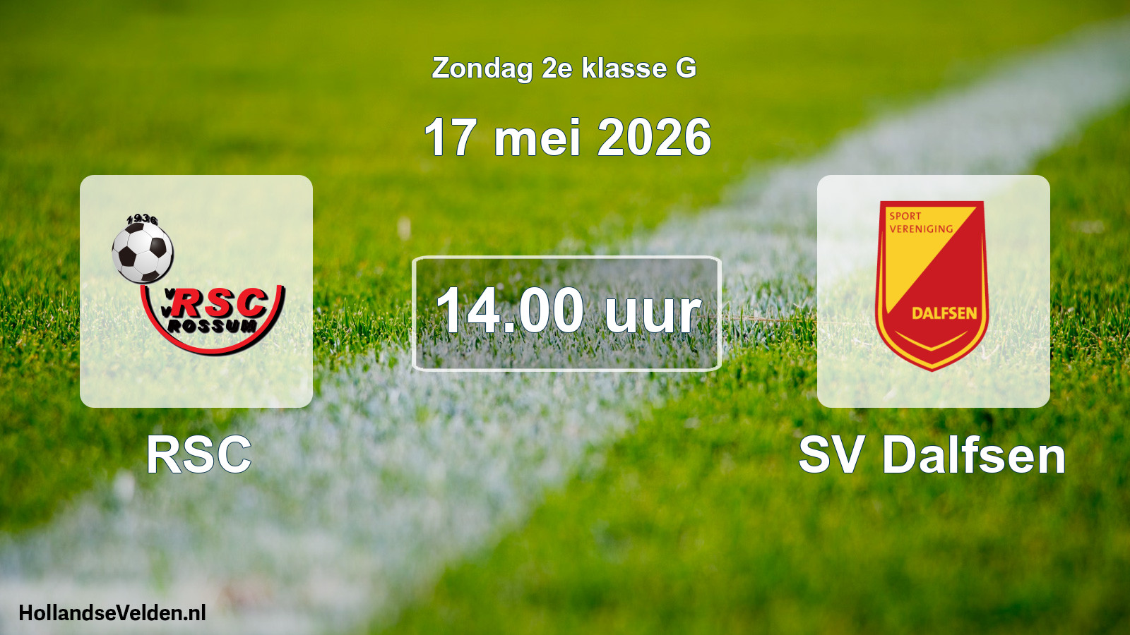 Scheduled Match: RSC - SV Dalfsen (17 May 2026)