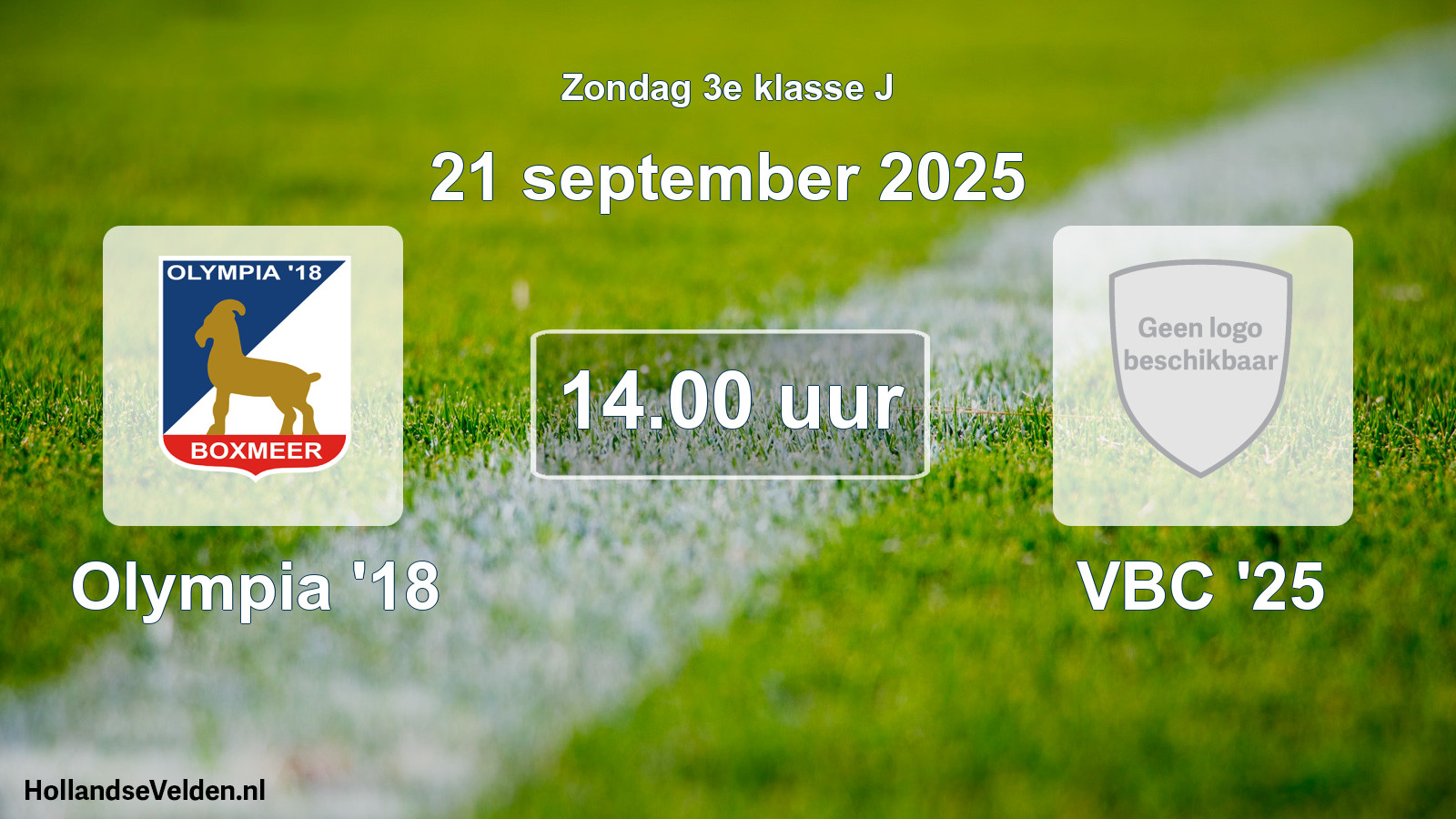 Scheduled Match: Olympia '18 - VBC '25 (21 September 2025)