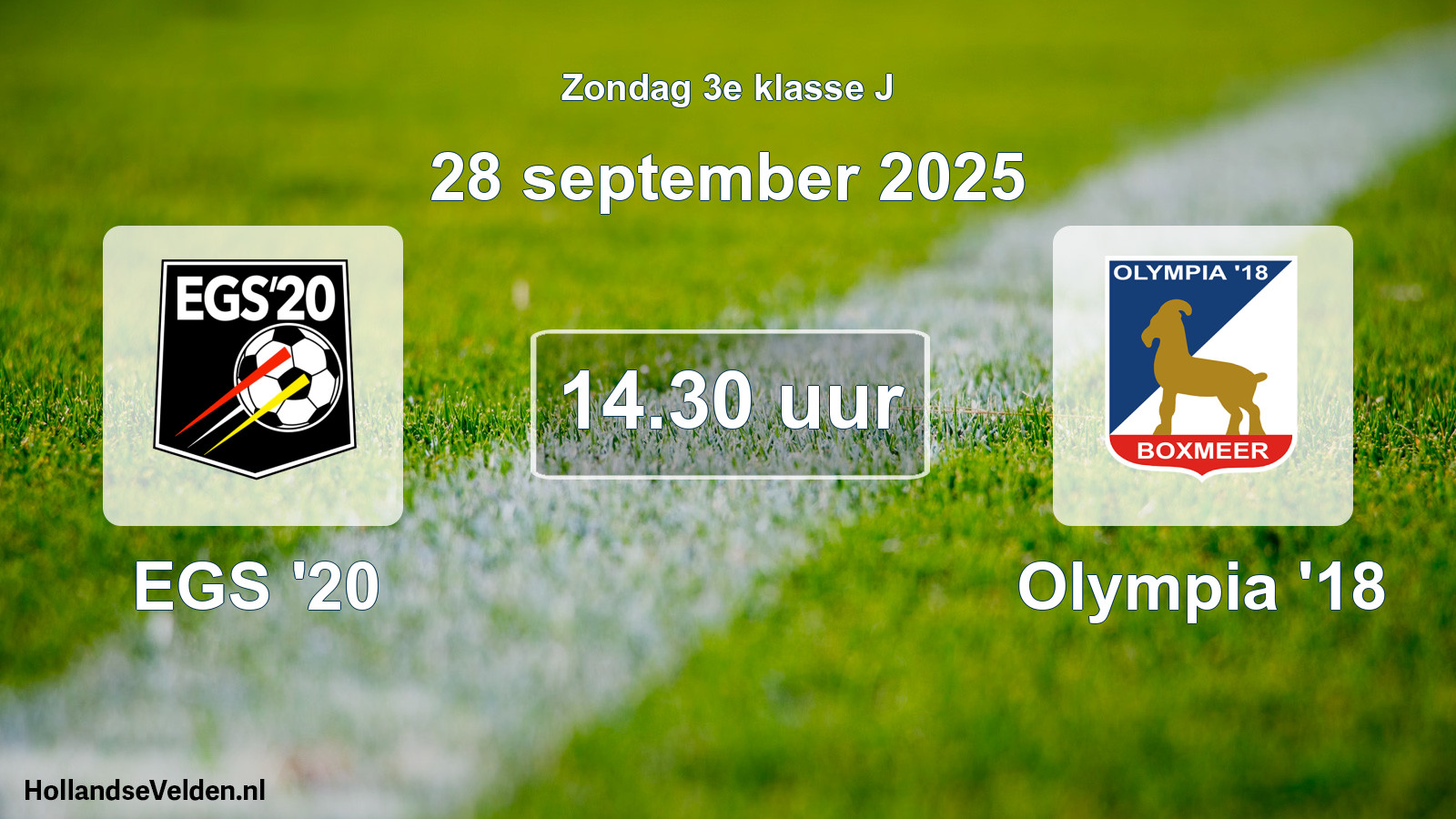 Scheduled Match: EGS '20 - Olympia '18 (28 September 2025)