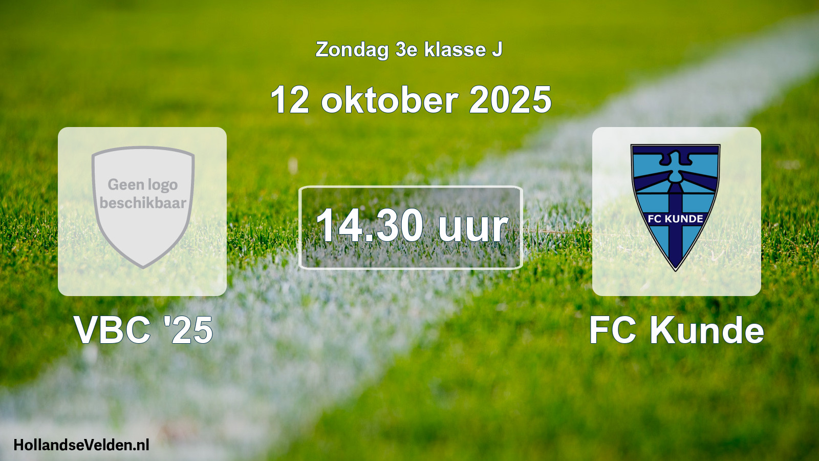 Scheduled Match: VBC '25 - FC Kunde (12 October 2025)
