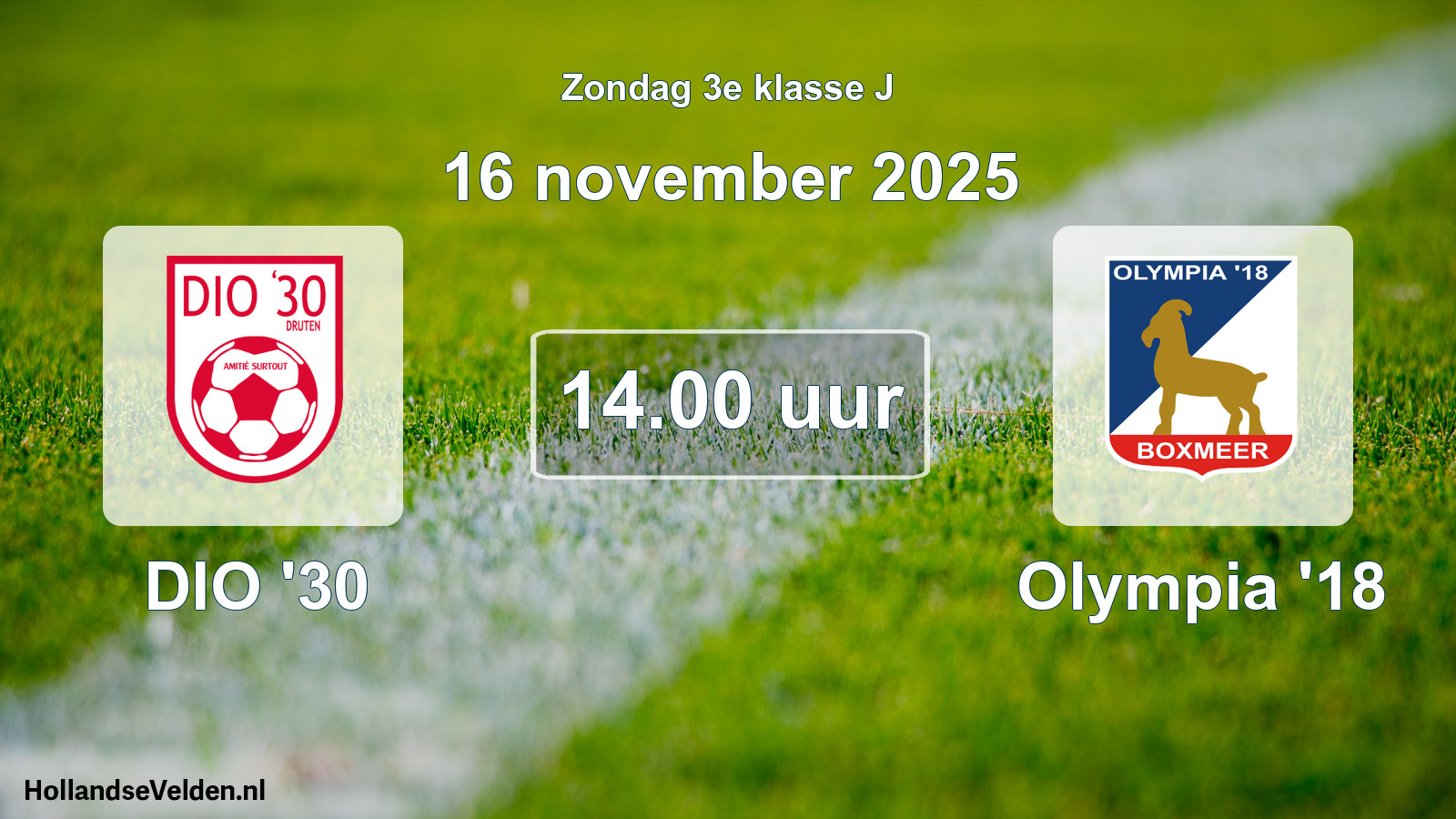 Scheduled Match: DIO '30 - Olympia '18 (16 November 2025)