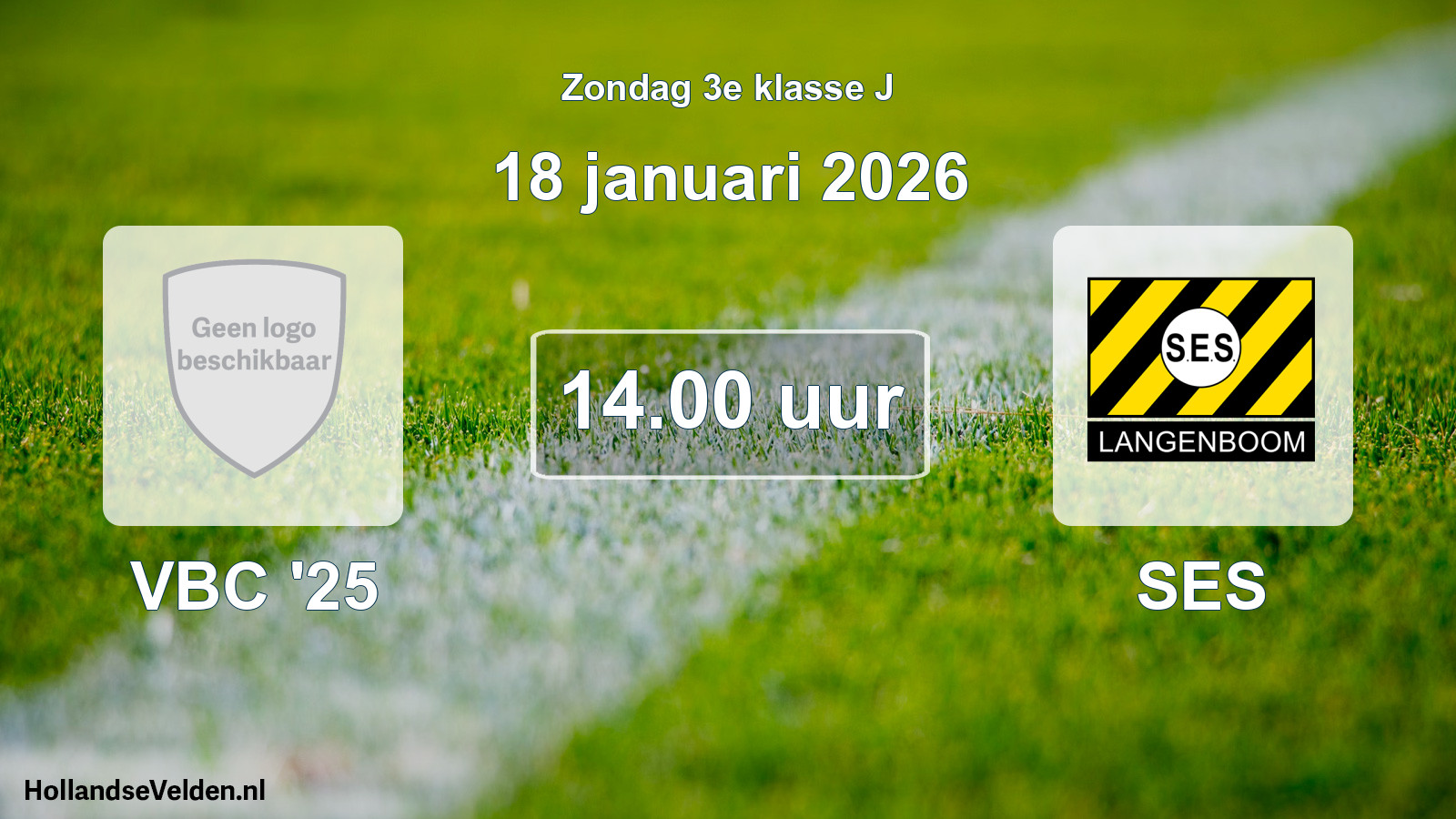 Scheduled Match: VBC '25 - SES (18 January 2026)