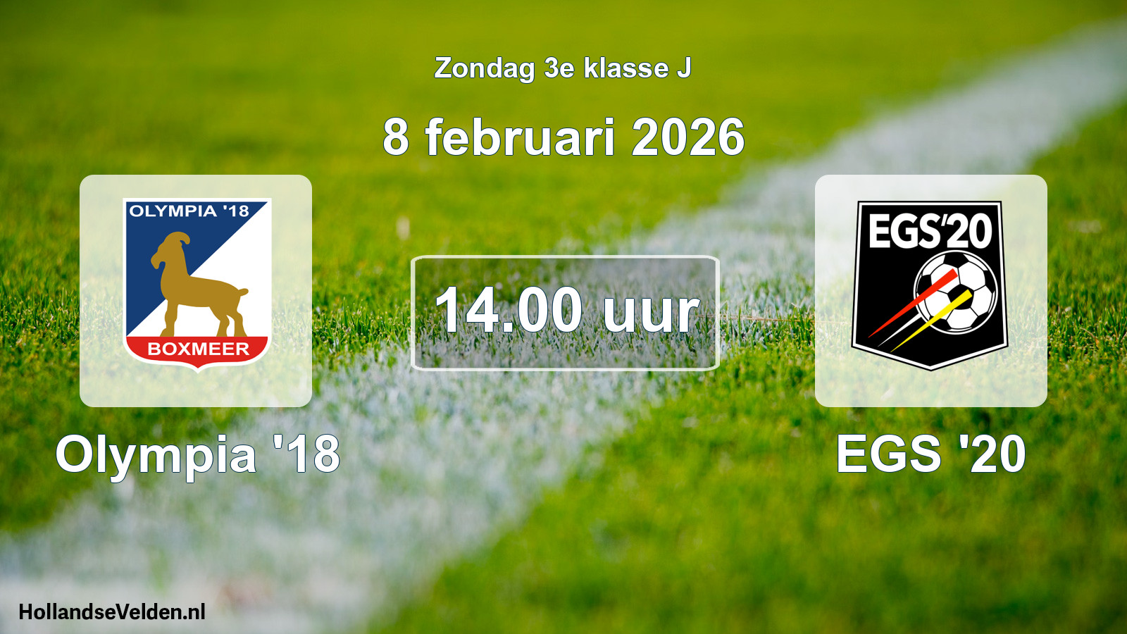 Scheduled Match: Olympia '18 - EGS '20 (8 February 2026)