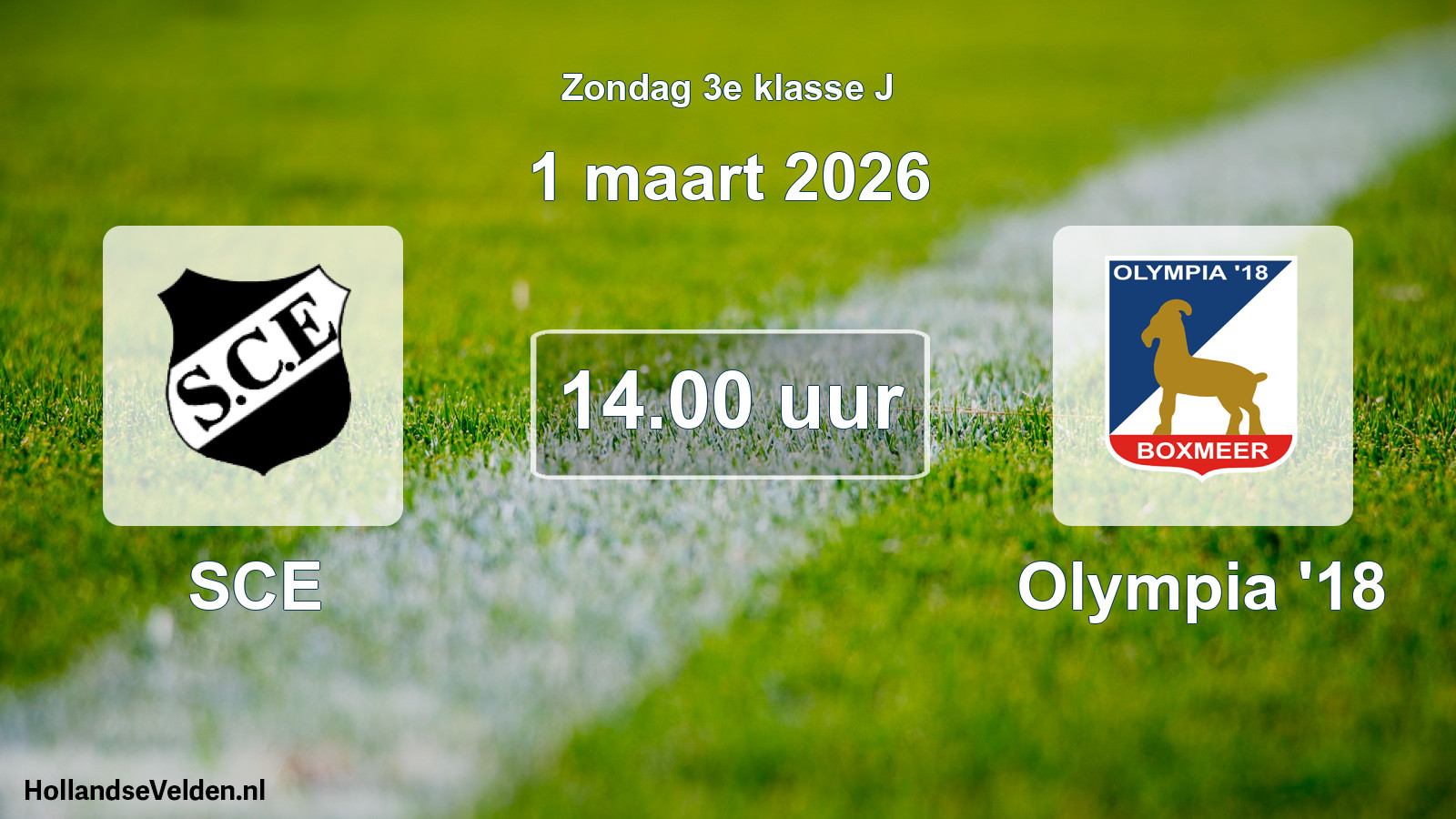 Scheduled Match: SCE - Olympia '18 (1 March 2026)