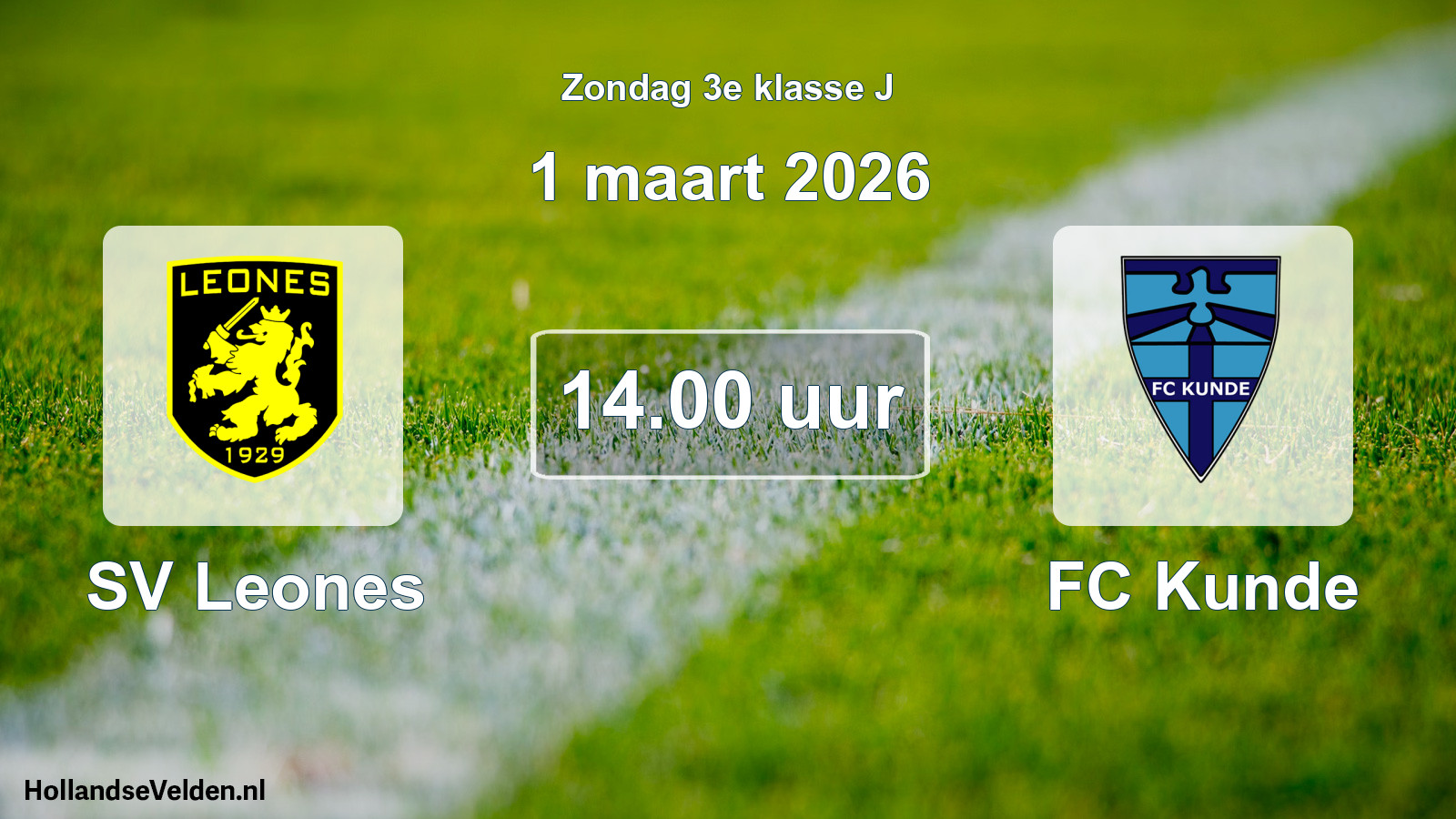 Scheduled Match: SV Leones - FC Kunde (1 March 2026)