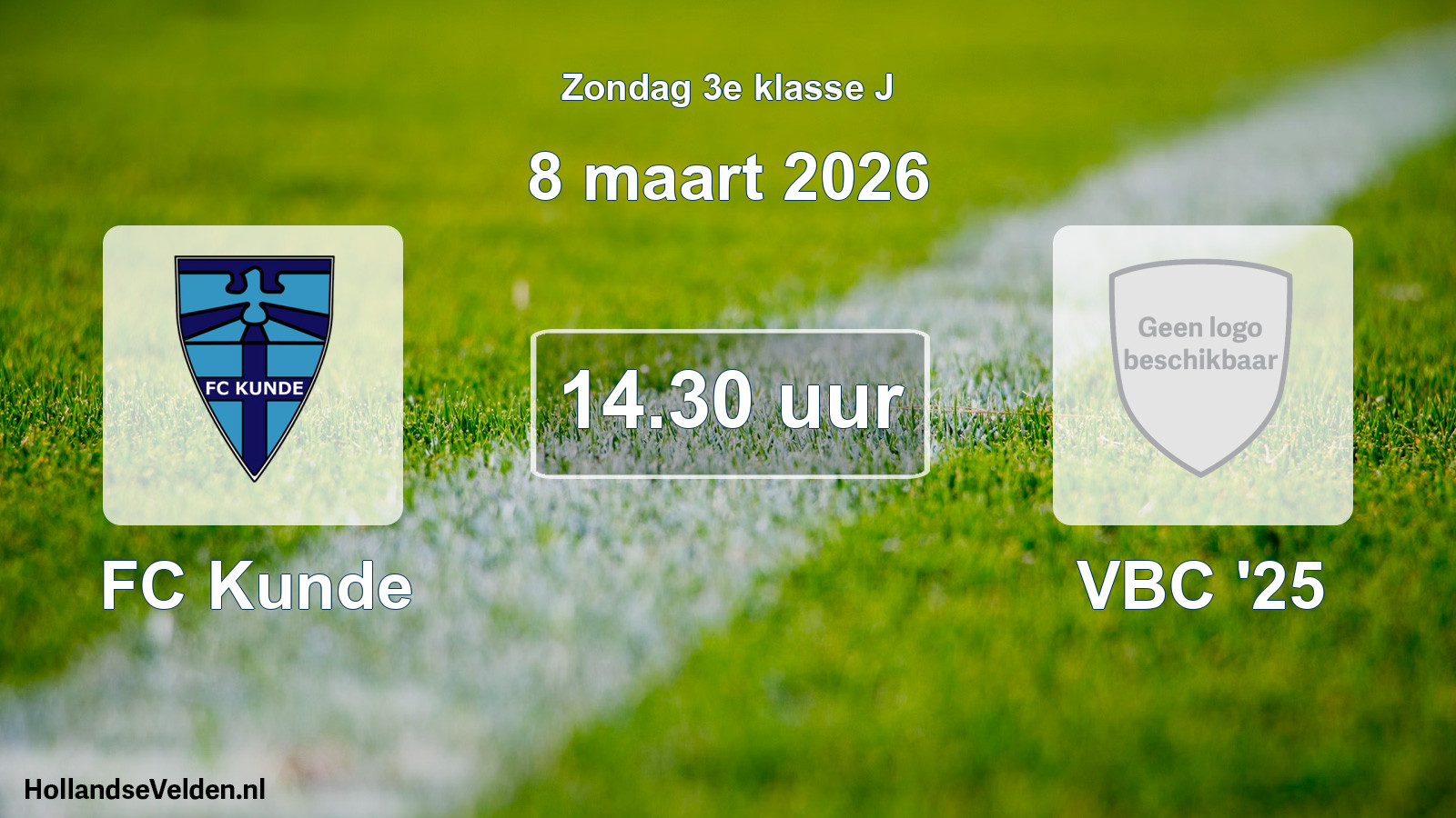 Scheduled Match: FC Kunde - VBC '25 (8 March 2026)