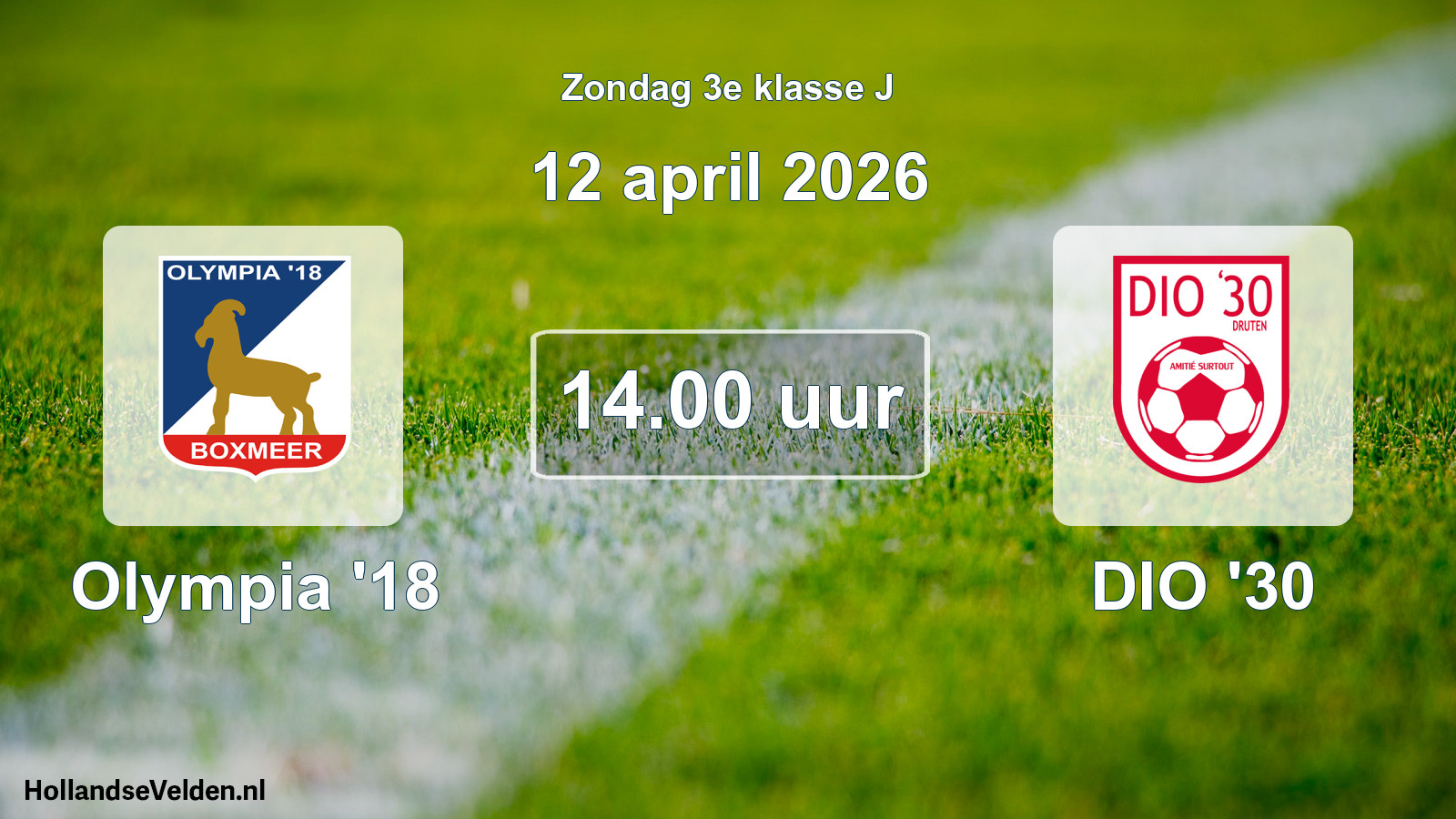 Scheduled Match: Olympia '18 - DIO '30 (12 April 2026)