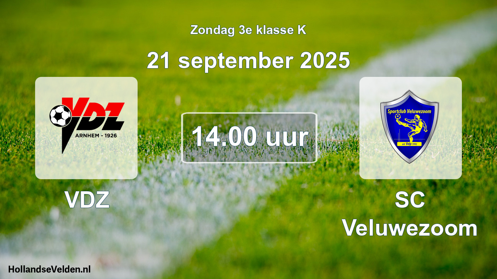 Scheduled Match: VDZ - SC Veluwezoom (21 September 2025)