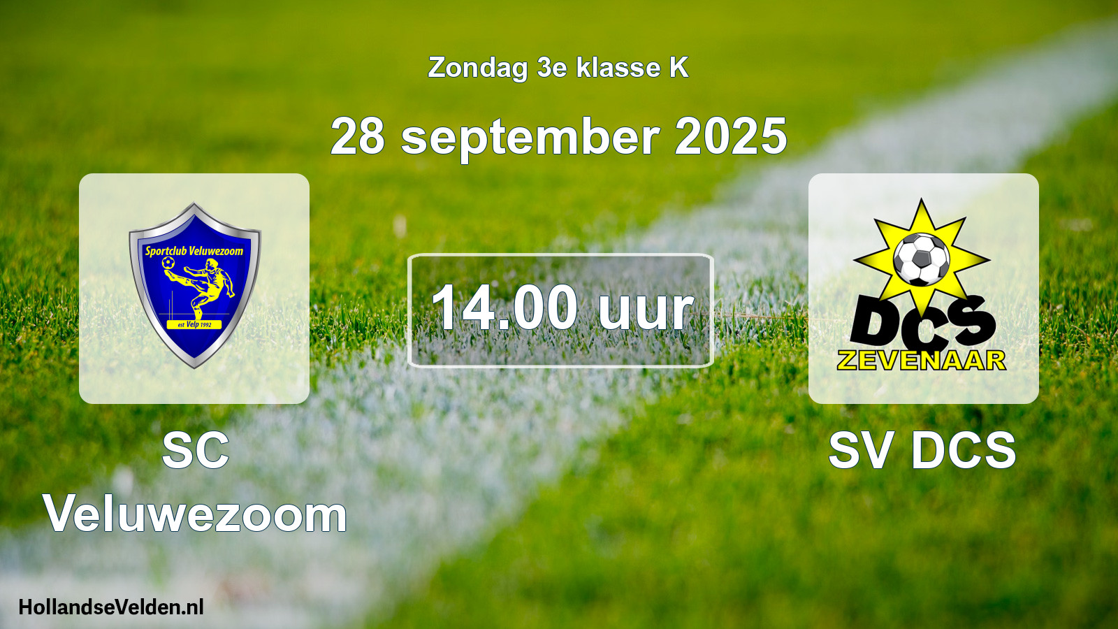 Scheduled Match: SC Veluwezoom - SV DCS (28 September 2025)