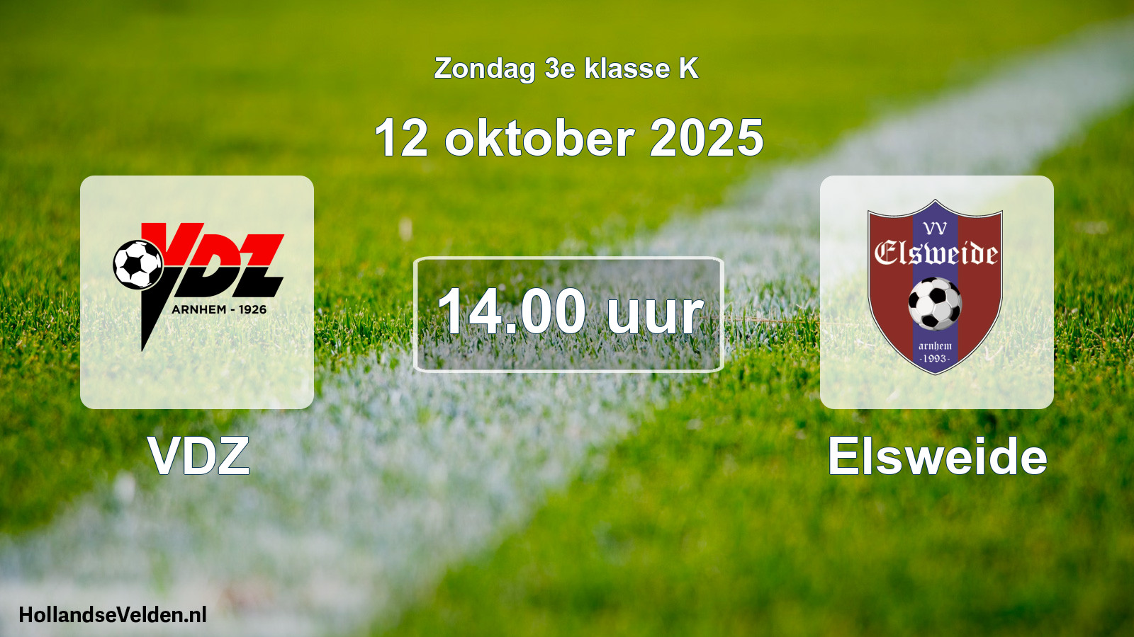 Scheduled Match: VDZ - Elsweide (12 October 2025)