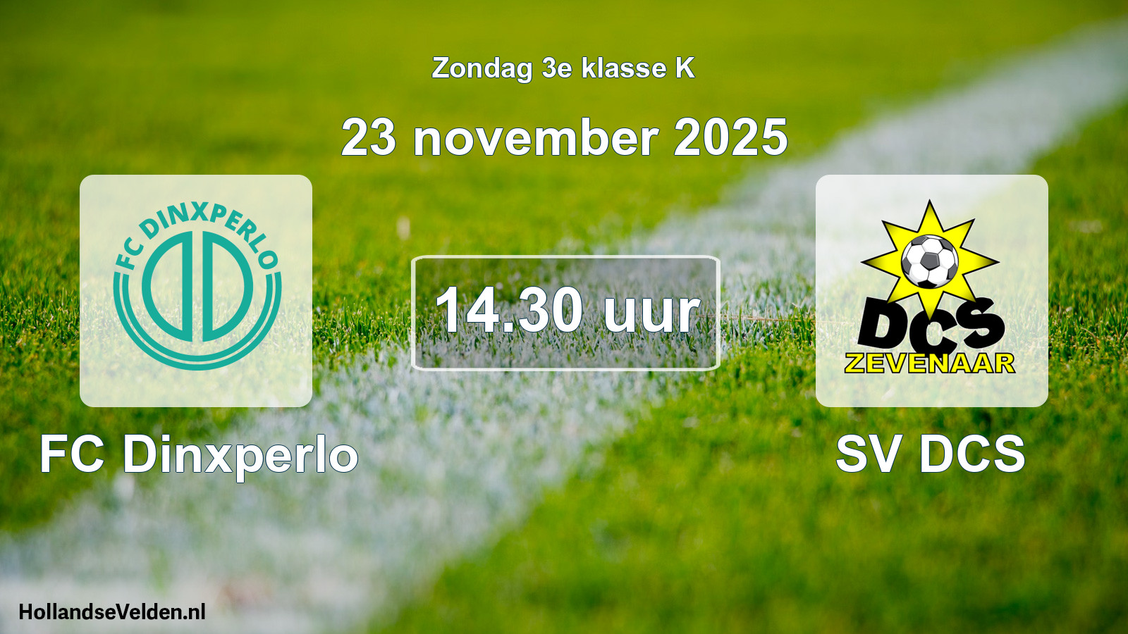 Scheduled Match: FC Dinxperlo - SV DCS (23 November 2025)