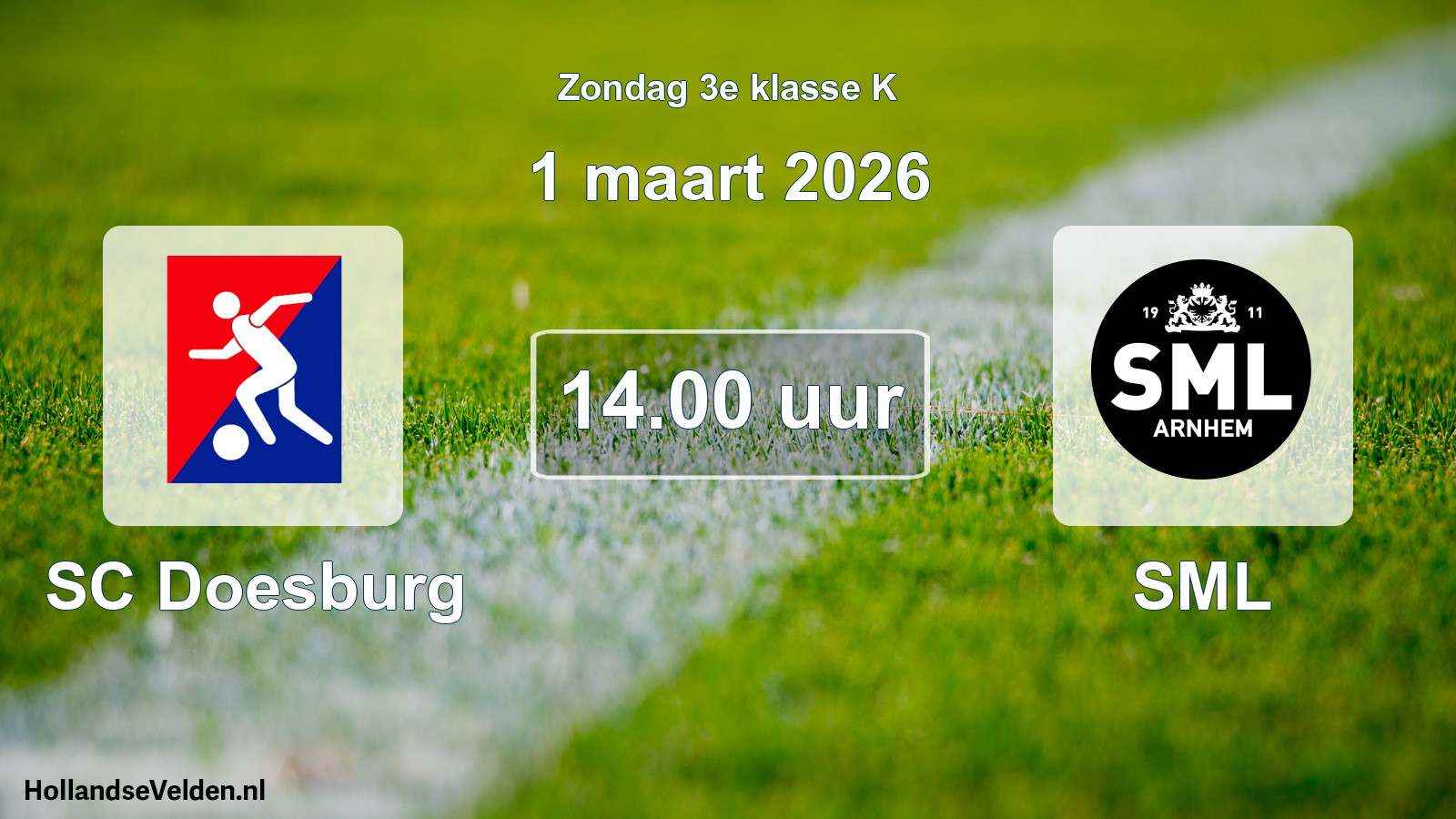 Scheduled Match: SC Doesburg - SML (1 March 2026)