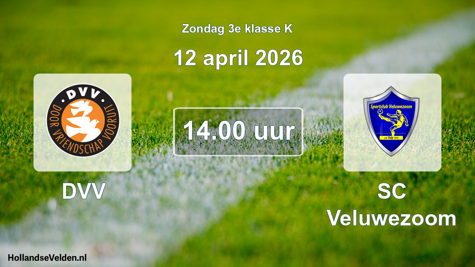 Scheduled Match: DVV - SC Veluwezoom (12 April 2026)