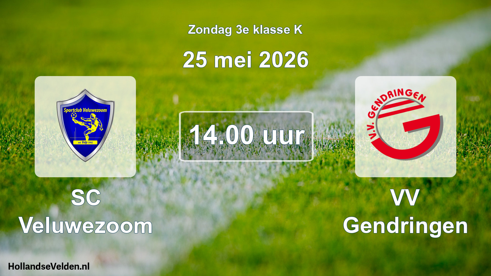 Scheduled Match: SC Veluwezoom - VV Gendringen (25 May 2026)