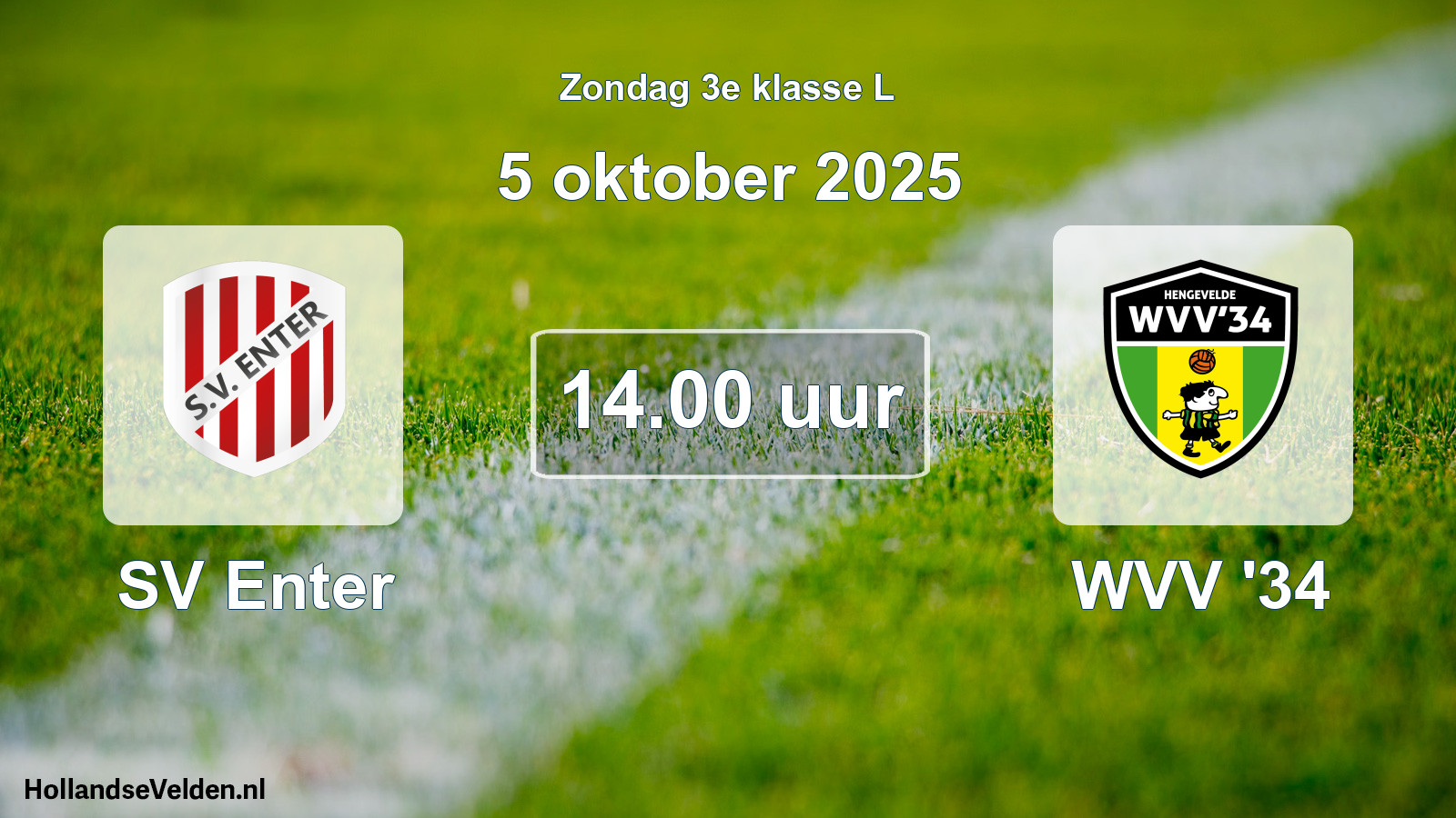 Scheduled Match: SV Enter - WVV '34 (5 October 2025)