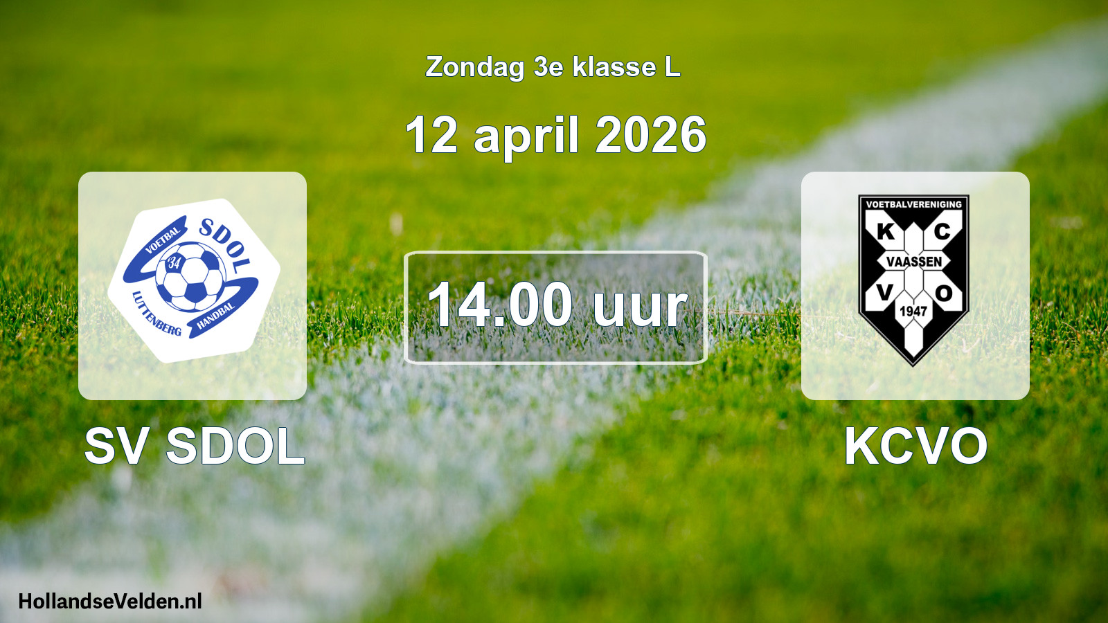 Scheduled Match: SV SDOL - KCVO (12 April 2026)