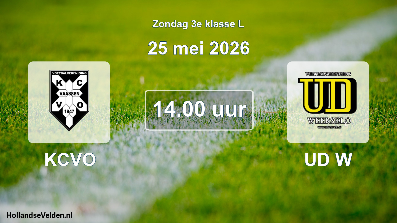 Scheduled Match: KCVO - UD W (25 May 2026)