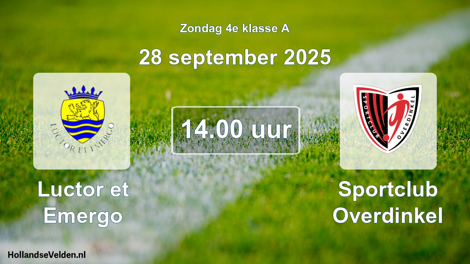 Scheduled Match: Luctor et Emergo - Sportclub Overdinkel (28 September 2025)