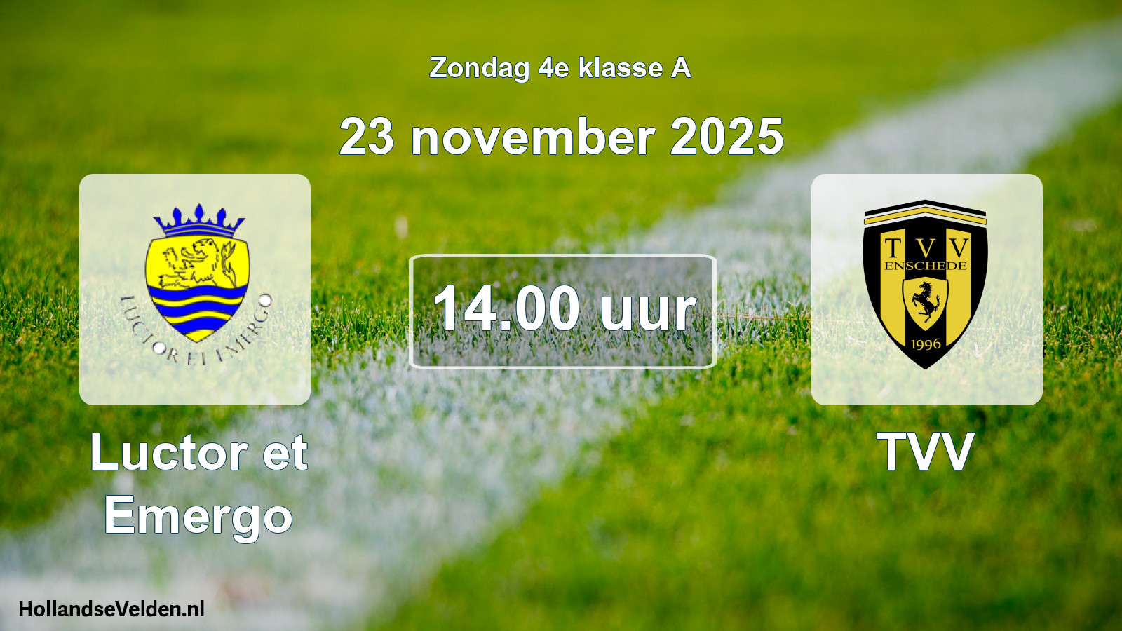 Scheduled Match: Luctor et Emergo - TVV (23 November 2025)