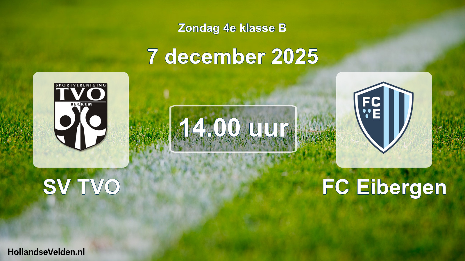 Scheduled Match: SV TVO - FC Eibergen (7 December 2025)