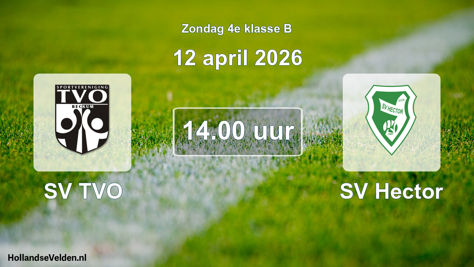 Scheduled Match: SV TVO - SV Hector (12 April 2026)