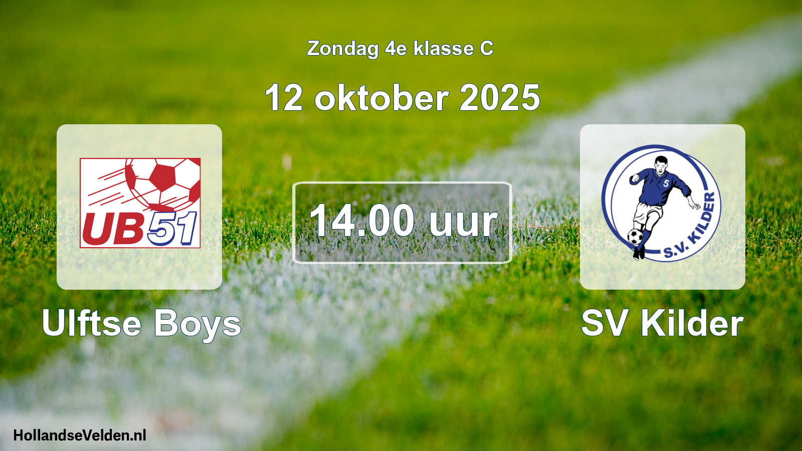 Scheduled Match: Ulftse Boys - SV Kilder (12 October 2025)