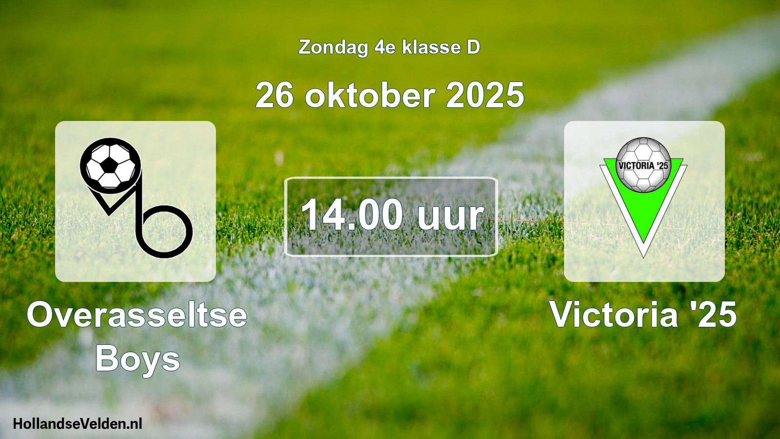 Scheduled Match: Overasseltse Boys - Victoria '25 (26 October 2025)