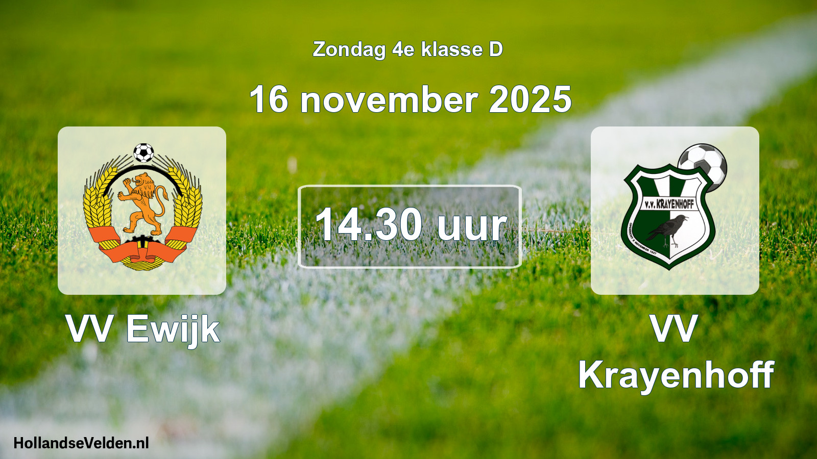 Scheduled Match: VV Ewijk - VV Krayenhoff (16 November 2025)