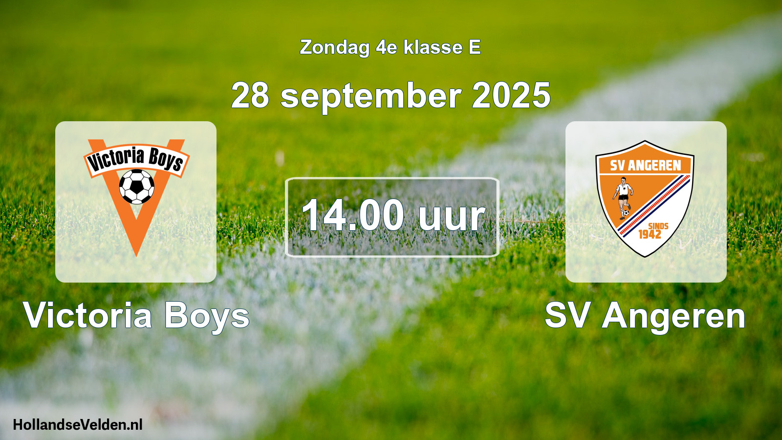 Scheduled Match: Victoria Boys - SV Angeren (28 September 2025)