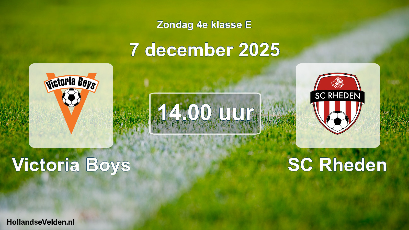 Scheduled Match: Victoria Boys - SC Rheden (7 December 2025)