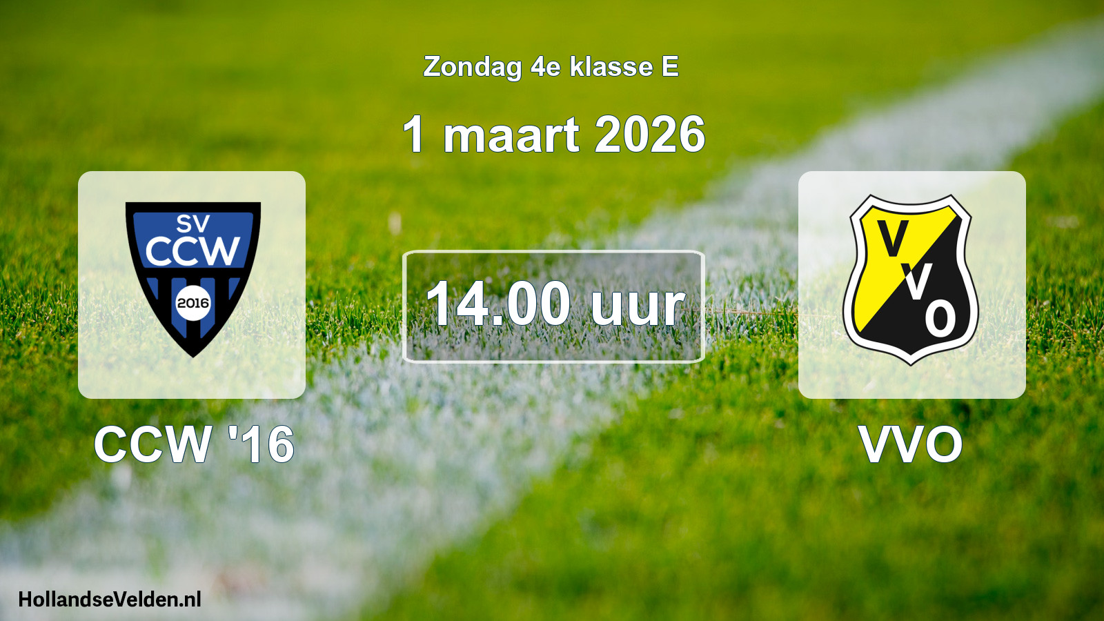 Scheduled Match: CCW '16 - VVO (1 March 2026)