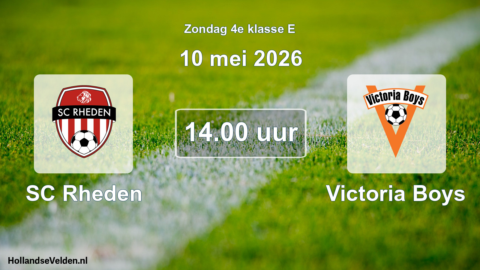 Scheduled Match: SC Rheden - Victoria Boys (10 May 2026)